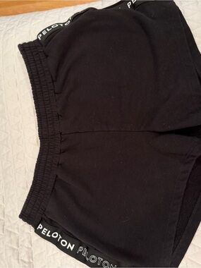 Peloton Black Cozy Fleece Shorts